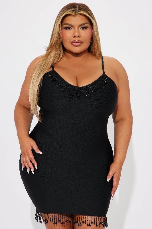 Allie Bandage Mini Dress - Black