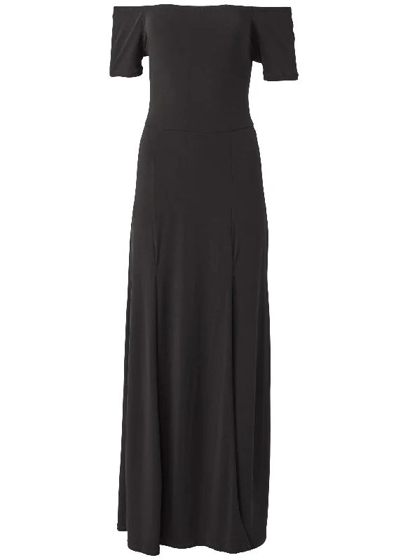 Slit detail maxi dress - Black