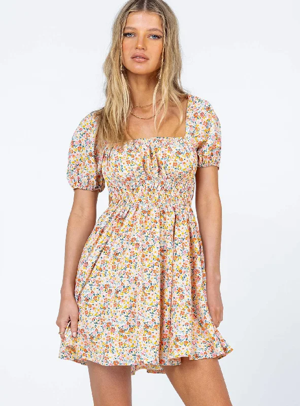 Lillian Mini Dress Multi Floral