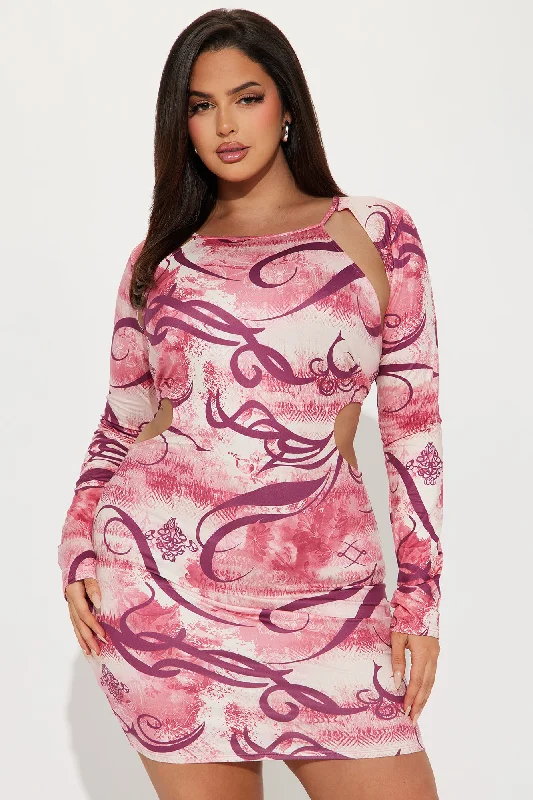 Pink Serenity Micro Mini Dress - Pink