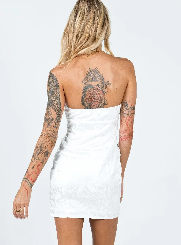 Skyline Mini Dress White