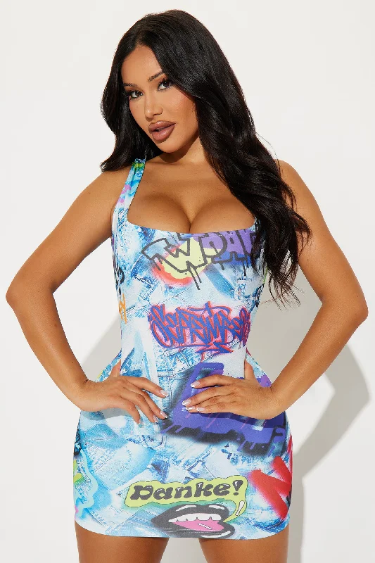 That Feeling Micro Mini Dress - Multi Color