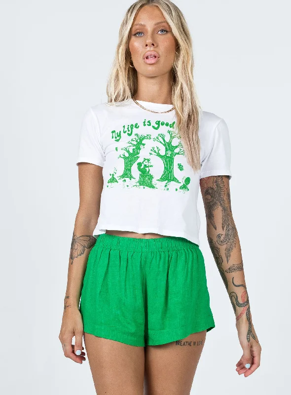 Beach House Shorts Green