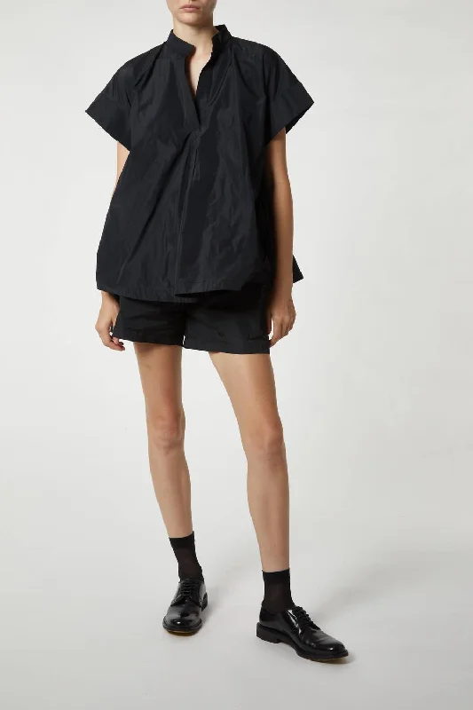 Fiona Taffeta Short In Black