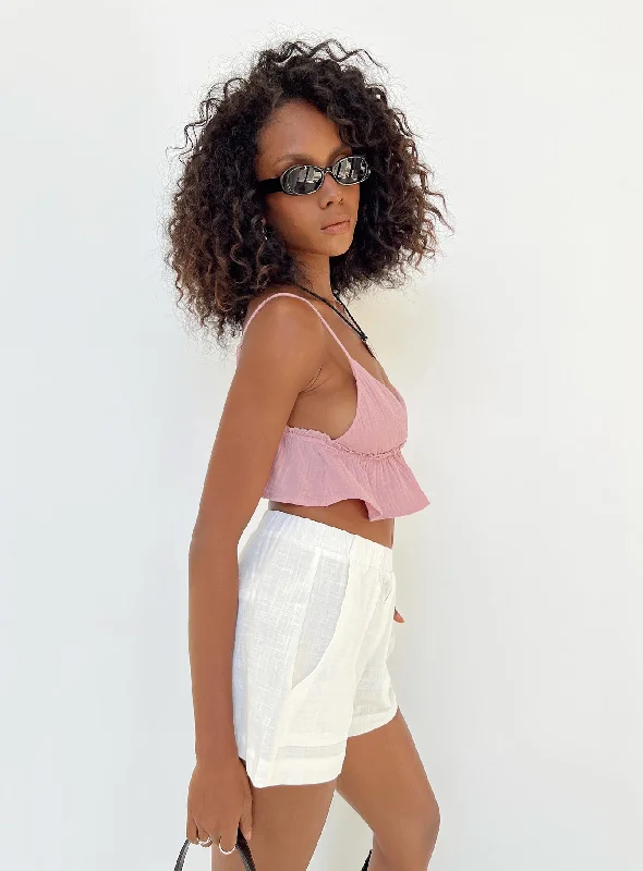 Meri Shorts White