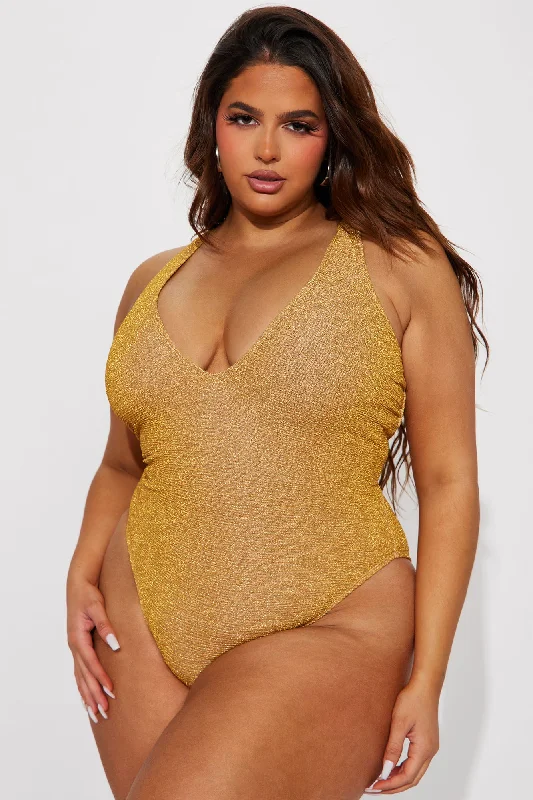 Glowing Goddess 1 Piece Swimsuit  - Copper