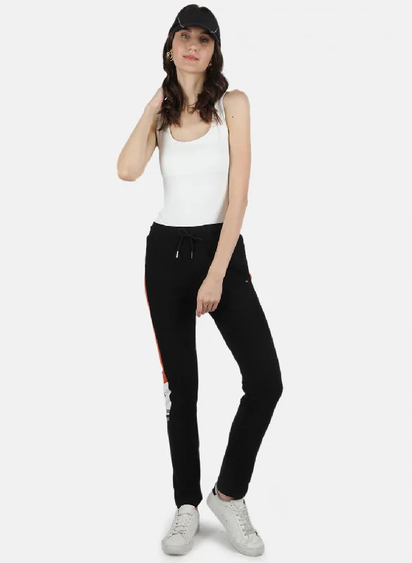 Women Black Regular Fit Lower