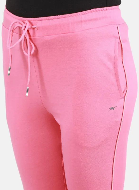 Women Pink Solid Capri