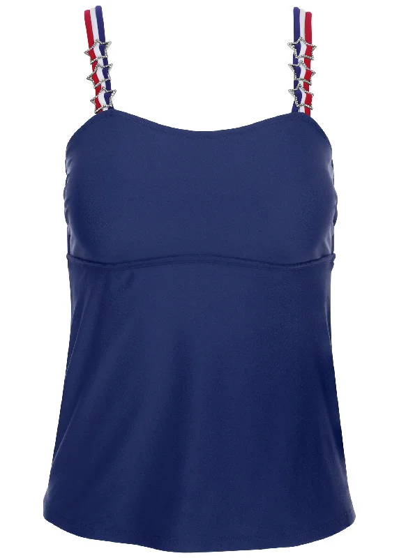 Strappy tankini top - Ultramarine Blue