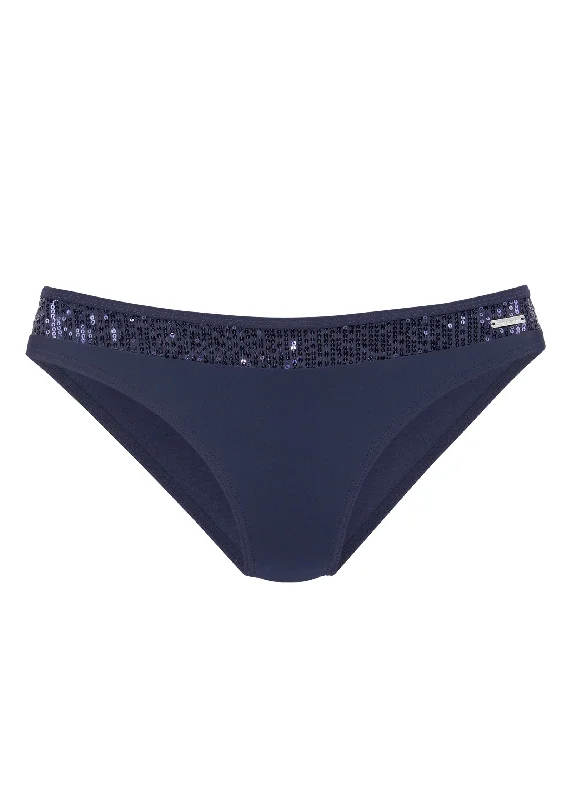 Sequin bikini bottom - Ultramarine Blue Sequins