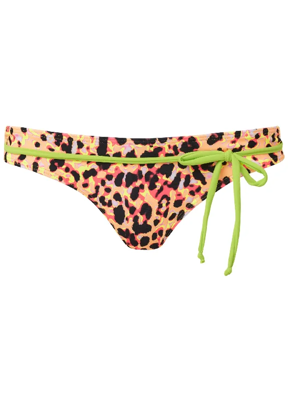 Low-rise tie bikini bottom - Feline Fierce